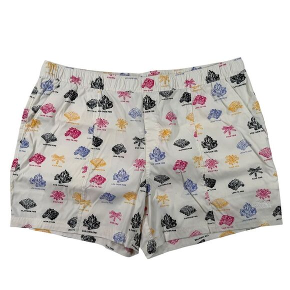 The North Face Other - The North Face Mens 2XL White Campfire Print Board Shorts